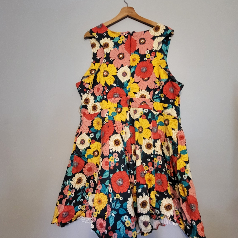 Modcloth Floral Retro Aline dress